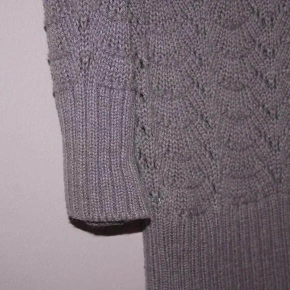 Sonoma Purple Roll Neck Sweater Size Large Crew Style 100% Cotton 3/4 Length - Picture 15 of 15